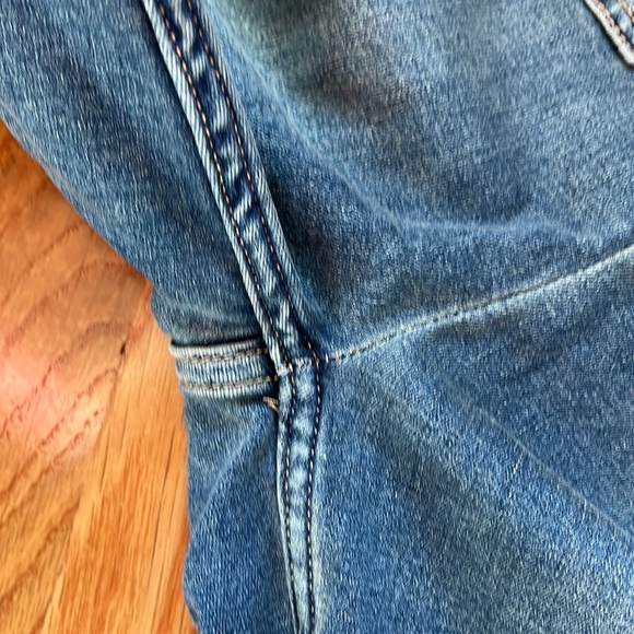 Free People Lennox Denim Skinny Utility Jumpsuit size Size NWT - Picture 9 of 16